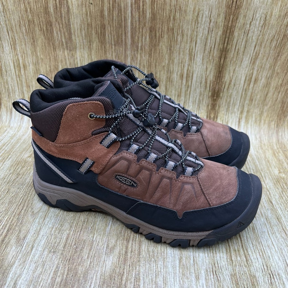 Keen Targhee IV Hiking Boots Men's Size 7 Brown Black Leather Waterproof 1029559
